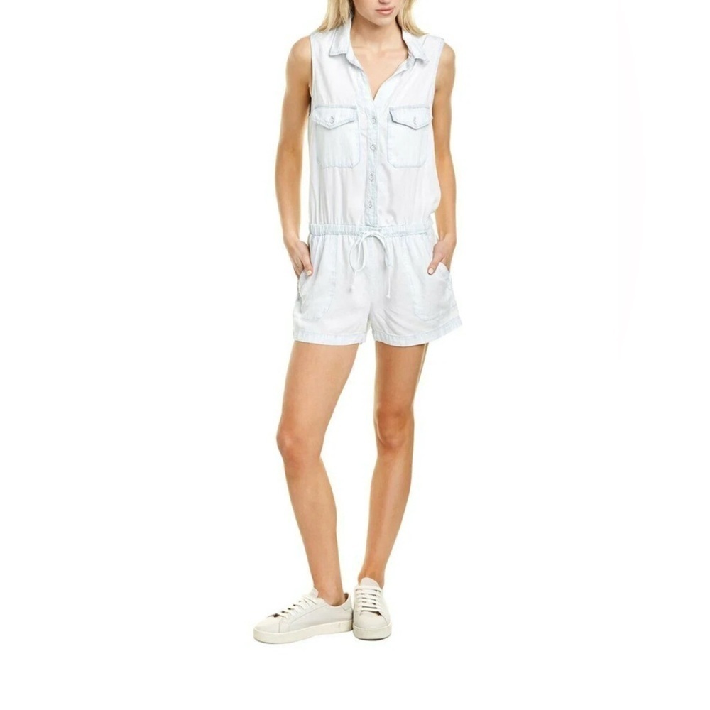 Bella Dahl Light Whitewashed Denim Romper